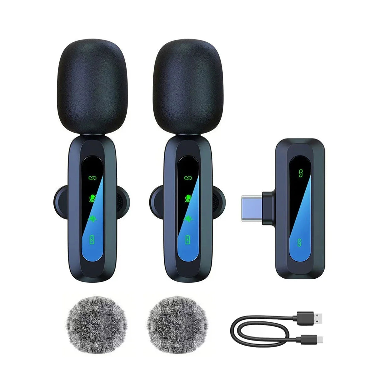 Microphone cravate sans fil pour iPhone, Android, PC : enregistrement audio-vidéo, suppression du bruit, micros cravates pour TikTok en direct, YouTube
