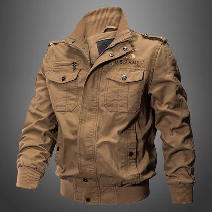 New Business Casual Jackets Man Winter Fleece Tactical Jacket Embroidery Windproof Multiple Pockets Outdoor Workwear Coat