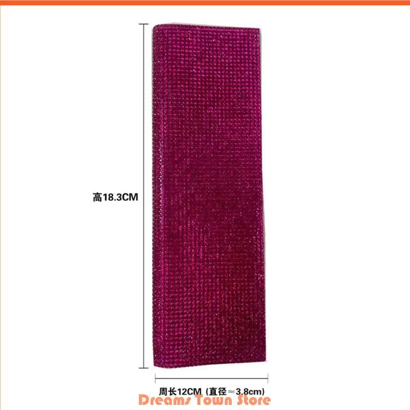 Decorative protective cover for microphone, adorned with rhinestones and sequins, compatible with 90% of portable wireless microphones used in KTVs and bars.