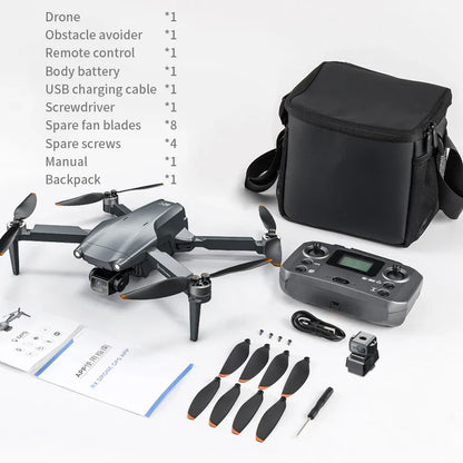 Nouveau Drone GPS L600 PRO MAX/PRO 5KM 4K professionnel HD double caméra 3 axes cardan 360 ° Jouet quadrirotor sans balais pour éviter les obstacles