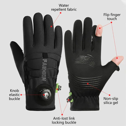 GTUBIKE nouveaux gants de ski chauds d'hiver unisexe coupe-vent résistant au froid gants pour écran tactile pour les Sports de plein air course randonnée cyclisme