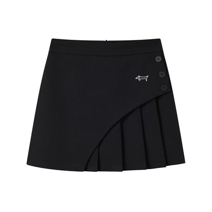 Summer golf suit pleated skirt, 2025 new Korean golf skirt, fashionable A-line short skirt, women's golf culottes