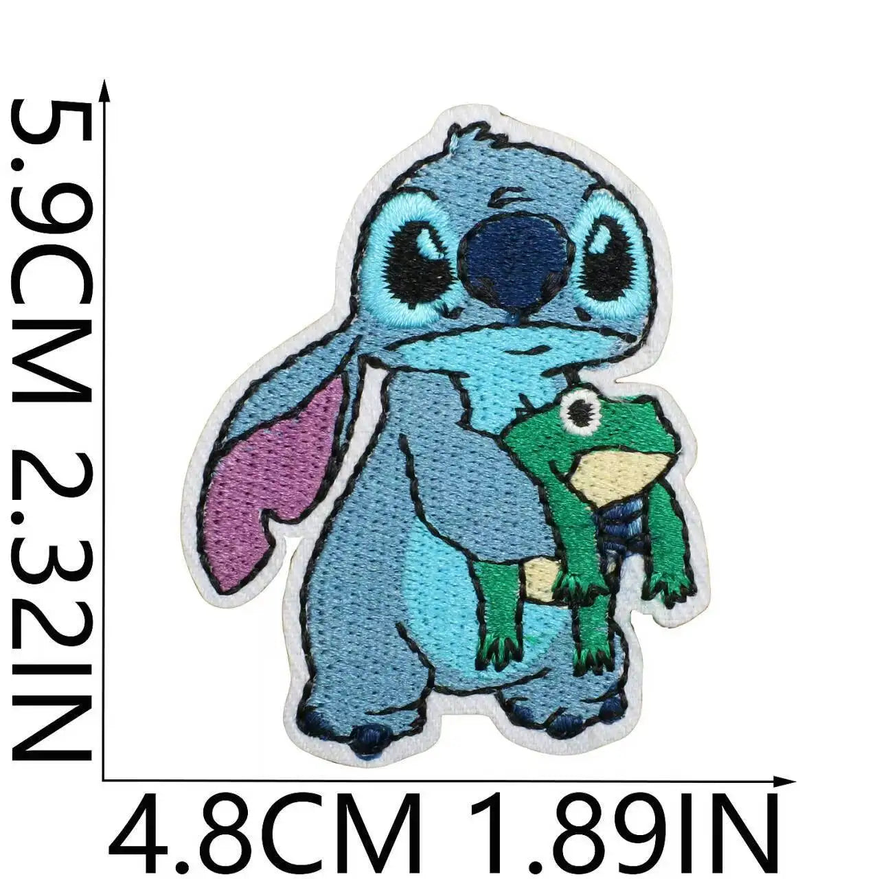 Stitchou Écussons à Repasser pour Vêtements Appliqués Brodés Bandes Dessin Animé pour Vêtements Veste Jeans Décoration DIY