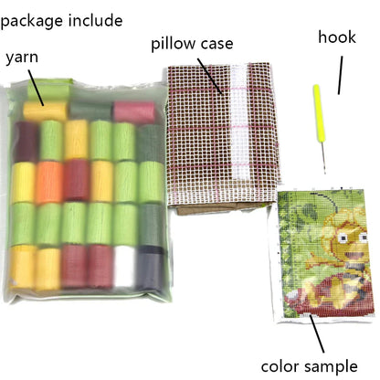 Squirrel Latch hook Carpet embroidery with Pre-Printed Pattern Crafts adults set tapestry Cross stitch rugs Hobby needlework