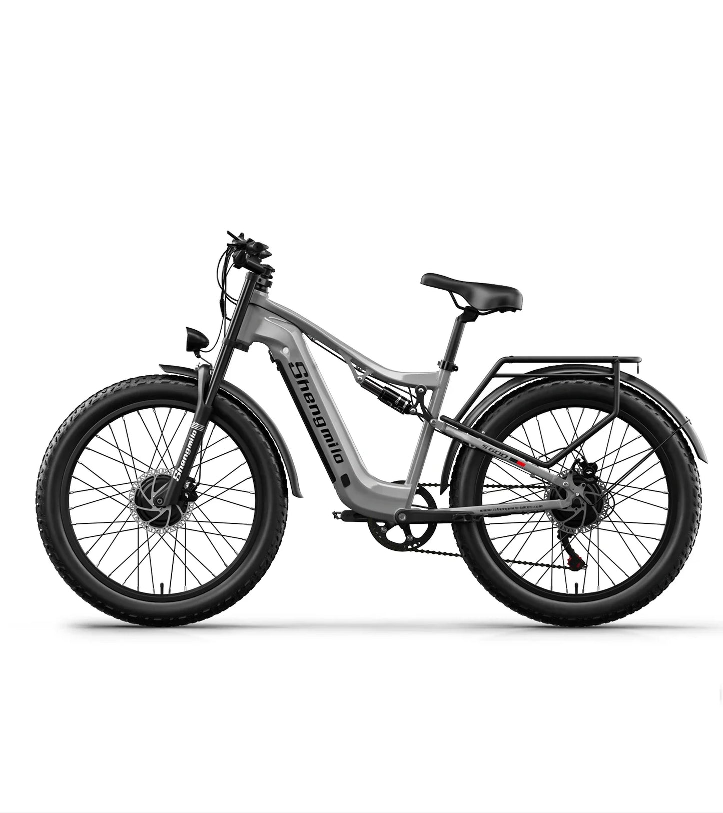 Shengmilo S600 gros pneu vélo électrique 2000W avec deux moteurs 48V17.5AH batterie 26 pouces e vélo adulte, vélo électrique de montagne