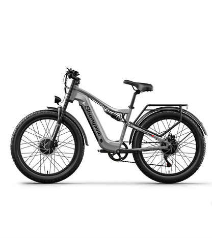Shengmilo S600 gros pneu vélo électrique 2000W avec deux moteurs 48V17.5AH batterie 26 pouces e vélo adulte, vélo électrique de montagne