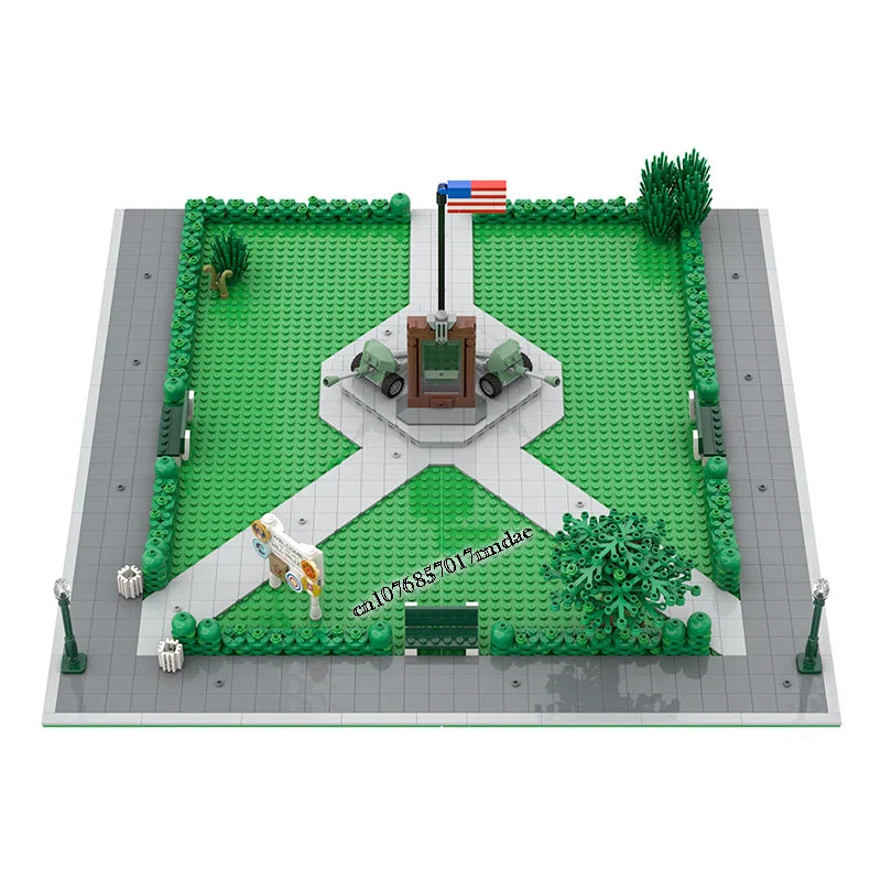 MOC Back to the Future modular Clock Tower Courthouse Mall model DIY creative ideas Children Toy birthday Gift christmas Blocks