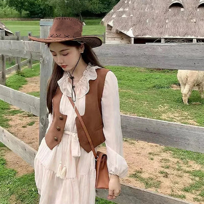 Chapeau de Cowboy Simple pour adultes, casquette de Cowgirl occidentale, accessoires de Costumes d'anniversaire d'halloween, décorations de vacances, cadeaux