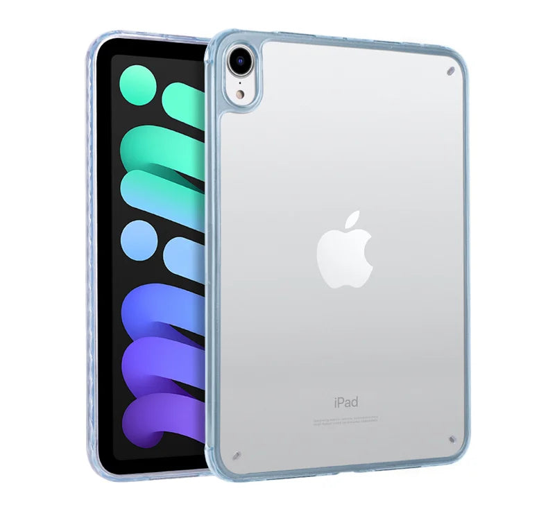 Coque For iPad Mini 7 Case 8.3 inch Acrylic Clear Hard Cover For Funda iPad Mini 7 A17 Pro Case For iPad Mini 6 Back Cover