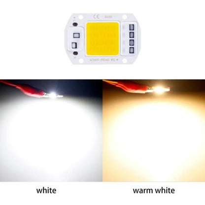 LED COB lampe perle 20W 30W 50W 220V IP65 IC intelligent pas besoin de pilote bricolage projecteur LED ampoule projecteur extérieur puce lampe plus brillante