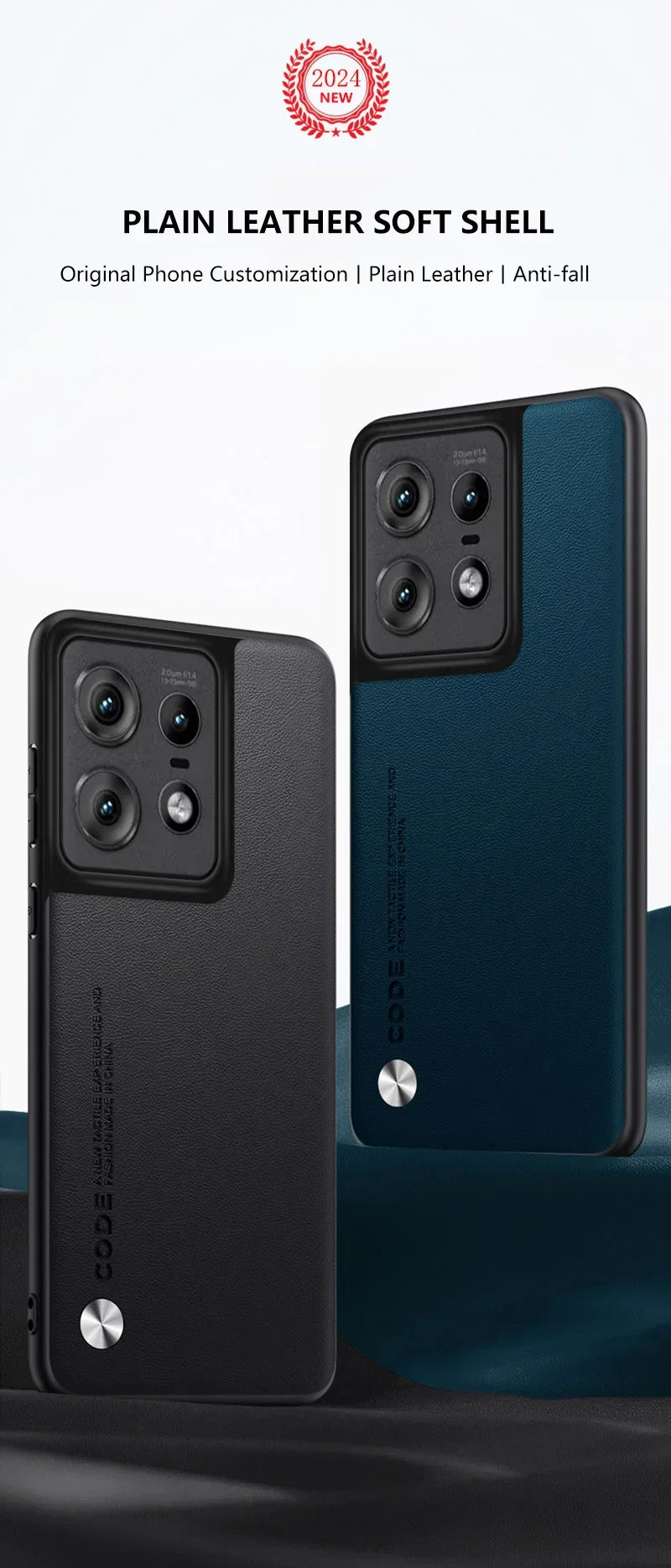 Leather Case for Motorola Moto Edge 50 Pro Luxury Carbon Fiber Matte Silicone Protection Phone Cover MotorolaEdge50Pro Coque