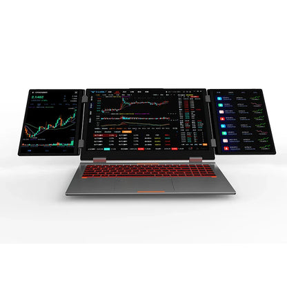 Three-screen laptop Core i7 1260P i7 12700H main screen 16 inches secondary screen 10.5*2 fingerprint/face recognition unlocking