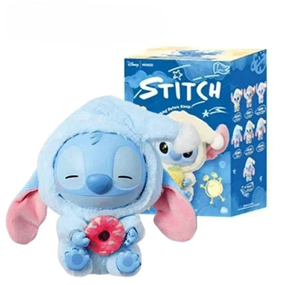 Stitch Eat Something Before Sleep Series Blind Box Plush Vinyl Toys Cute Doll Replica Mystery Box Bag Pendant Decor Gift