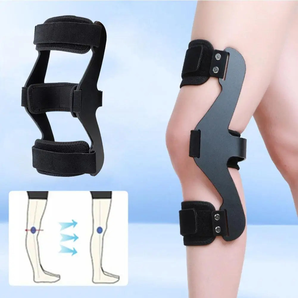 Knee Hyperextension Orthosis for Hemiplegia, Knee Joint Fixation Brace, Leg Recovery Stabilizers with Arch Support