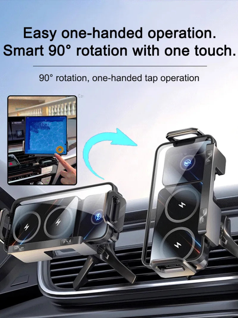 Reliable Car Mount Cell Phone Holder Durable fully motorized Silent Stable clamping Cell Phone Holder Safety Intelligent Durable