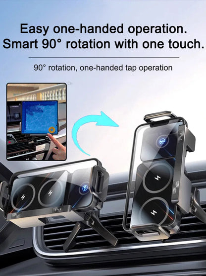 Reliable Car Mount Cell Phone Holder Durable fully motorized Silent Stable clamping Cell Phone Holder Safety Intelligent Durable