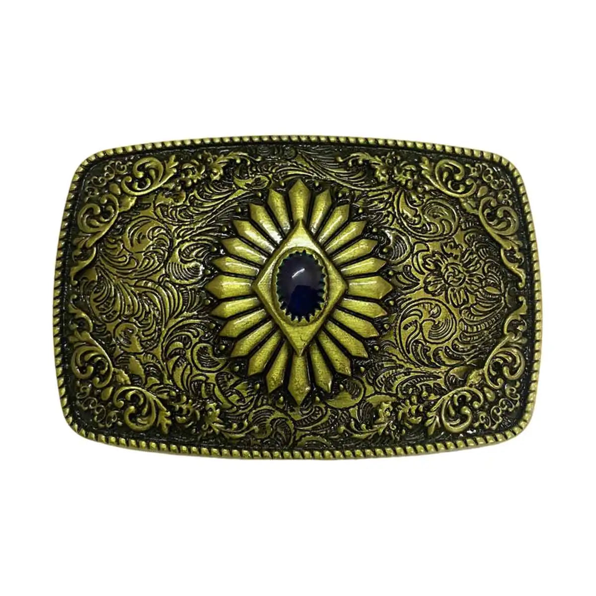 T-DISOM Men's Fashion Belt Buckle Tribal Ethnic Style Design Retro Embossing Western Cowboys Accessory