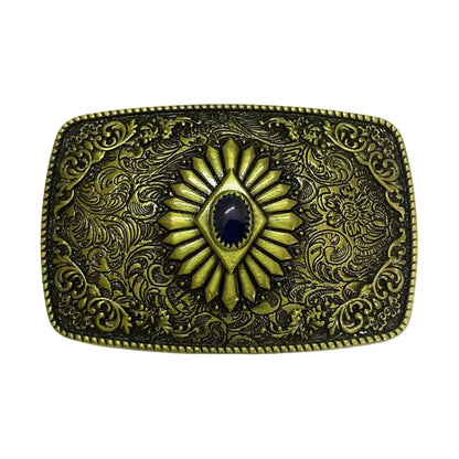 T-DISOM Men's Fashion Belt Buckle Tribal Ethnic Style Design Retro Embossing Western Cowboys Accessory