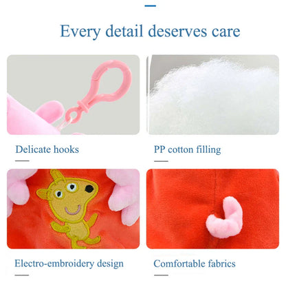 19CM Peppa Pig George Papa Maman Qualité Meilleure Vente Dessin Animé Enfant Peluche Poupée Cadeau Jouet Cochons Maison Décoration Chambre Enfant