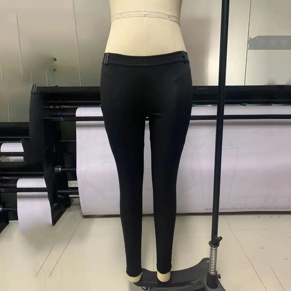 Clothes Anti-pilling Equestrian Pants Slim Elastic Horse Racing Trousers Skinny with Phone Pocket Equestrian Breeches Camping