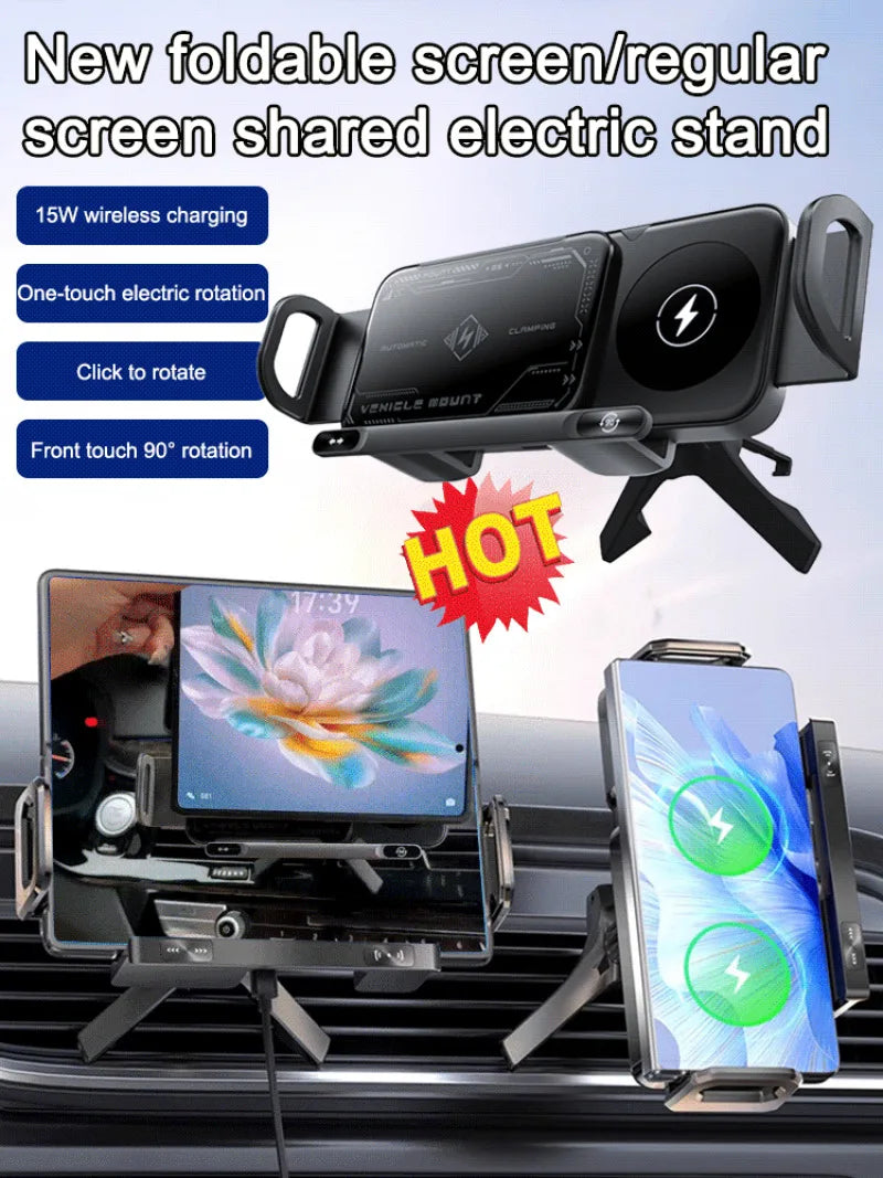 Reliable Car Mount Cell Phone Holder Durable fully motorized Silent Stable clamping Cell Phone Holder Safety Intelligent Durable