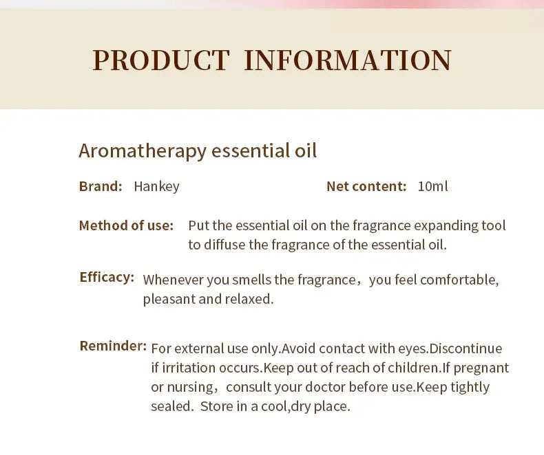 10ml Pure Essential Oil Humidifier Aromatherapy Diffuser Scented Candle Making Air Freshener DIY Aromatic Oil Jasmine Rose Ocean