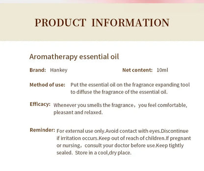 10ml Pure Essential Oil Humidifier Aromatherapy Diffuser Scented Candle Making Air Freshener DIY Aromatic Oil Jasmine Rose Ocean