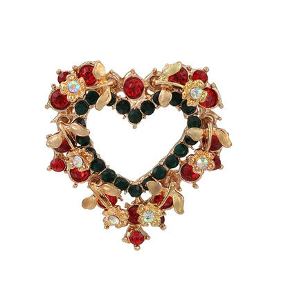 Christmas Brooches for Men and Women, Santa Claus Hat, Gloves, Bells, Socks, Rhinestone Suit, Metal Brooches, Badges, New Year Gift, 2022