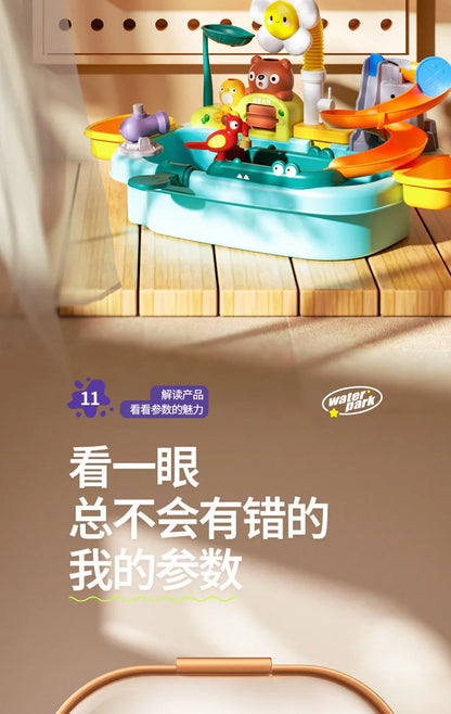 Jouets de cuisine pour enfants électriques amusants jouets de jeu d'eau évier de lavage de vaisselle pêche vaisselle jeu de rôle maison bébé jouet d'éducation précoce