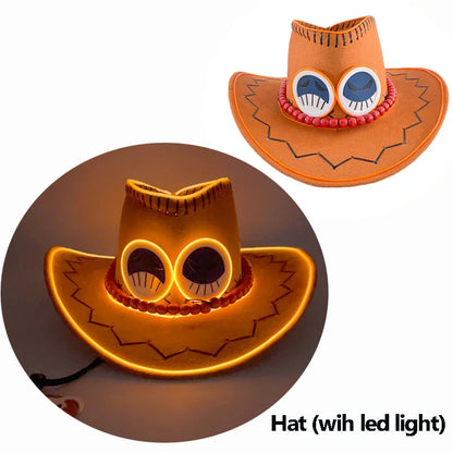 Chapeau de Cowboy nacré, Costume de danse, casquette de Cowgirl scintillante, pour boîte de nuit néon, nouvel arrivage