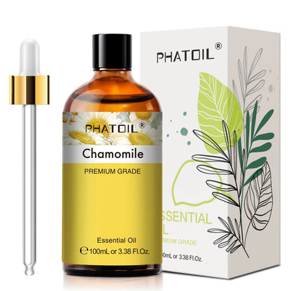 PHATOIL Eucalyptus 100 ml Essential Oil for Skin, Lavender, Vanilla, Jasmine, Lemon, Bergamot, Aromatic Oil for Aromatherapy Candle Making