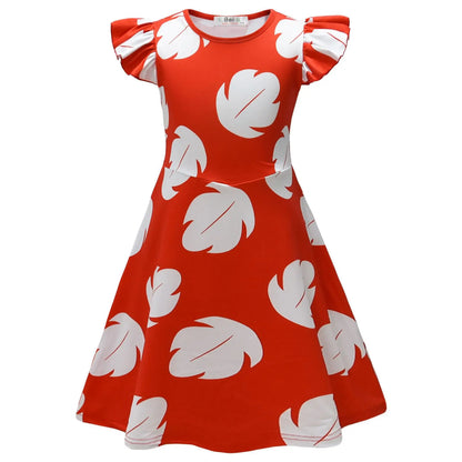 Déguisement de Lilo et Stitch pour enfants, série télévisée animée, robe hawaïenne Lilo pour tout-petits, robe d'été de voyage 2025