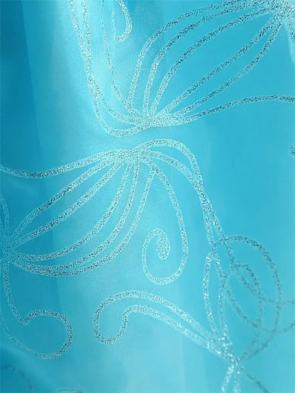 Elsa Princess Dress for Girls Cosplay Elsa Costume Children Halloween Carnival Birthday Clothing Kids Cosplay Snow Queen Costume