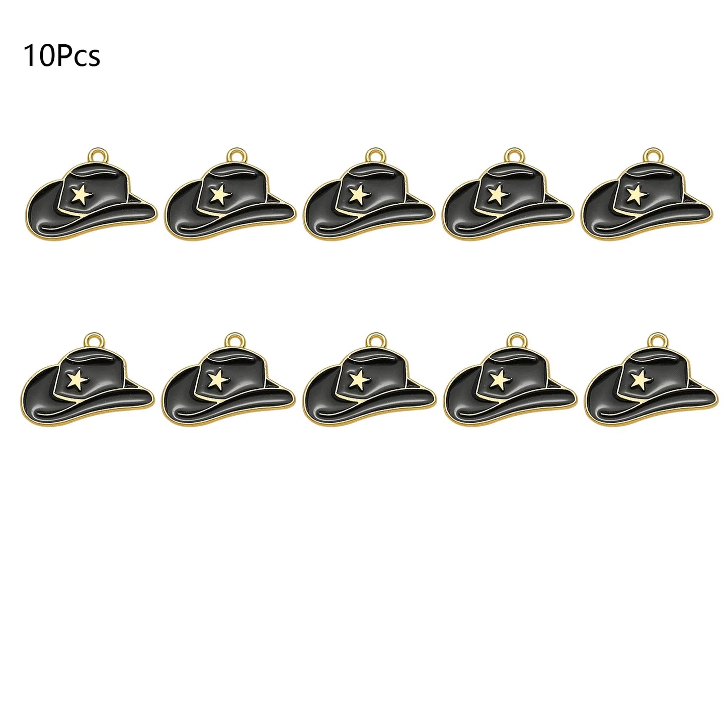 Western Cowboy Pendant DIY Handmade Making Jewelry for Earrings Bracelet Necklace Enamel Cowgirl Hat Boots Charms Accessories
