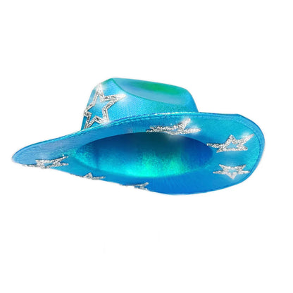 Chapeau de Cowboy occidental rose pour filles, chapeau de Cowgirl avec étoile en cristal Super brillant, chapeau melon pour mariage, carnaval, fête de Festival