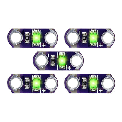 Module LED LilyPad 3V-5V 40mA, 5 pièces, Kit de bricolage, affichage LED Miniature jaune/vert/blanc/bleu/rouge