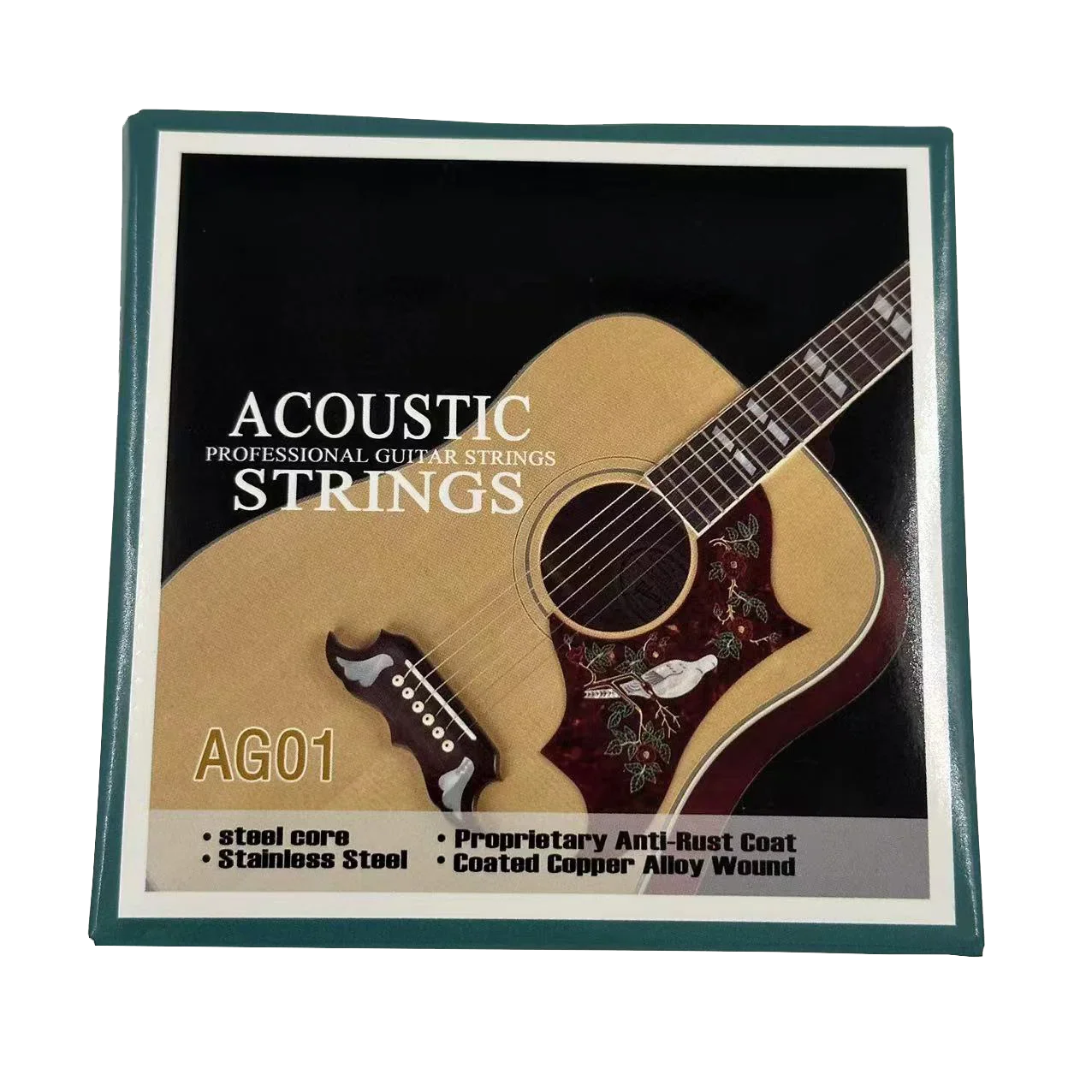 Cordes de guitare folk, un ensemble de 6 cordes de guitare acoustique, accessoires complets