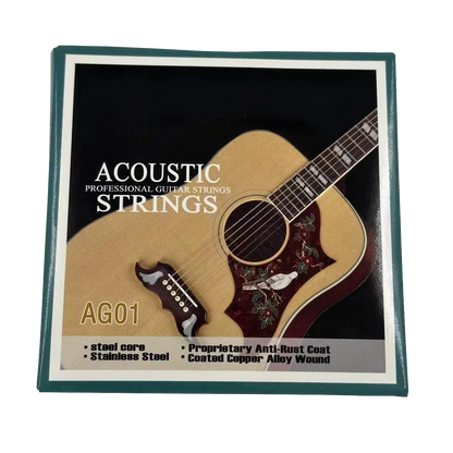 Cordes de guitare folk, un ensemble de 6 cordes de guitare acoustique, accessoires complets