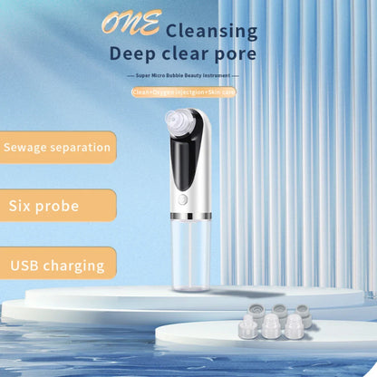 Dissolvant de points noirs électrique, aspirateur de pores, Micro petites bulles, Cycle d'eau Rechargeable, élimination des points noirs
