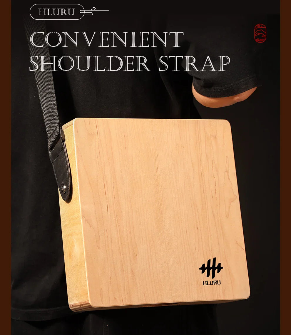 Hluru tambour Cajon en bois pour Trave boîte Portable tambour tambour à main tambour de Bango Instrument de musique