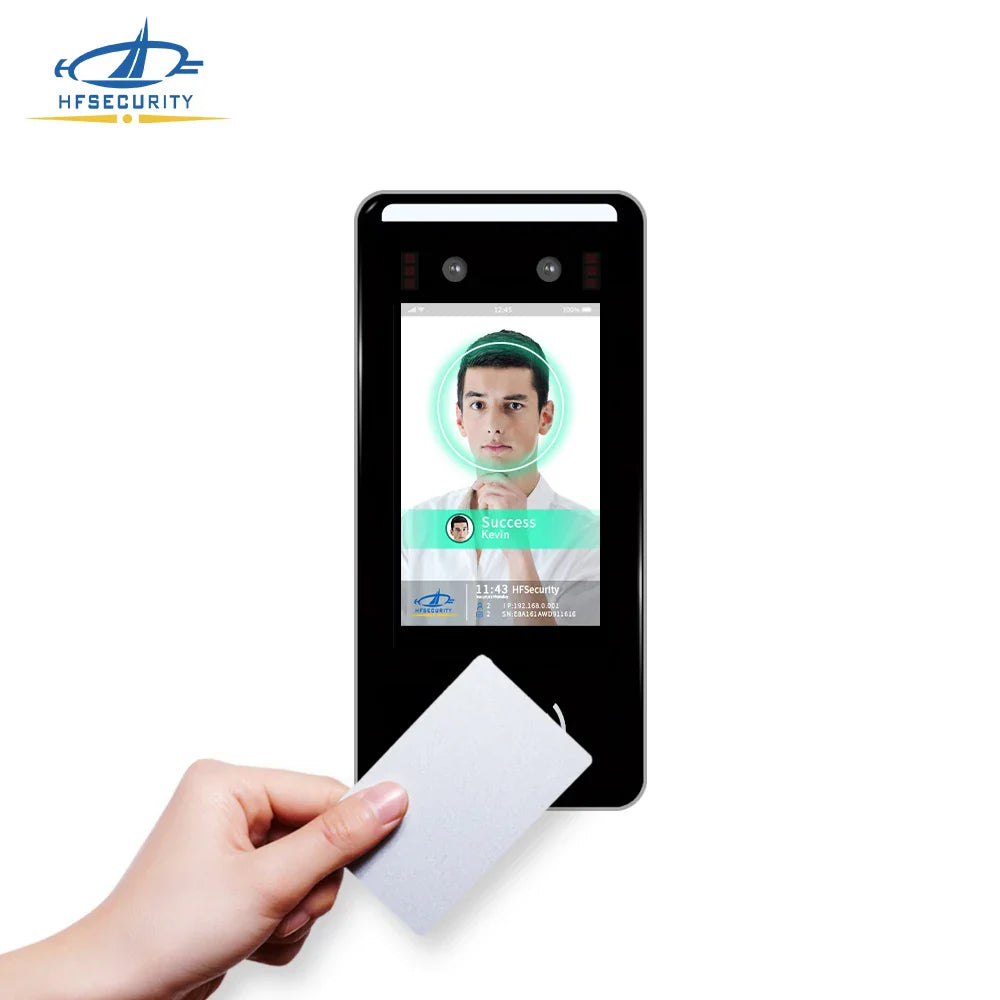 HFSecurity FR05 5 ''Android accès par empreinte digitale reconnaissance faciale temps de présence Machine système de contrôle d'accès de porte