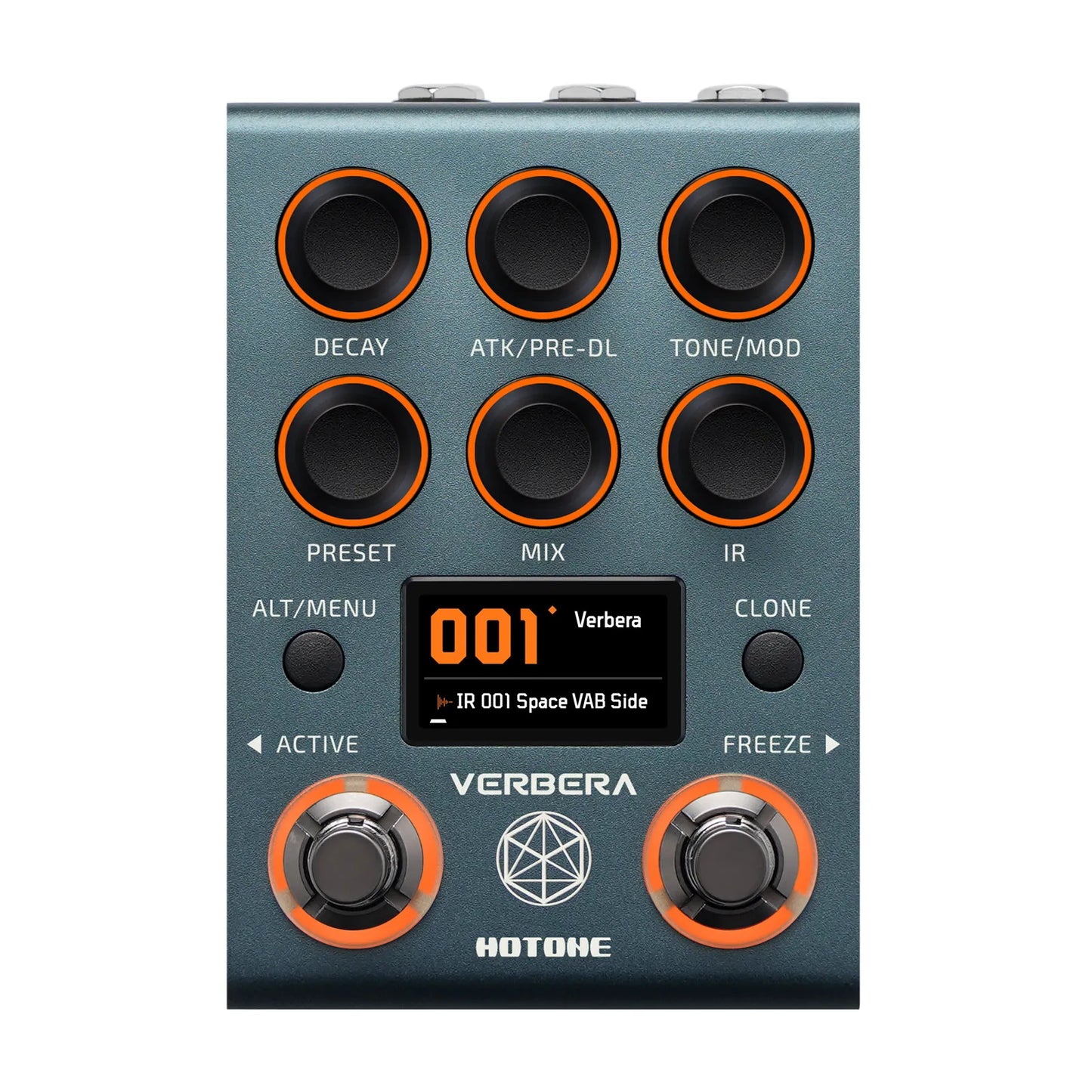HOTONE Verbera Convolution IR Reverb, Hall Church Spring Plate Pédale de réverbération ambiante pour guitare acoustique électrique, synthétiseurs, voix