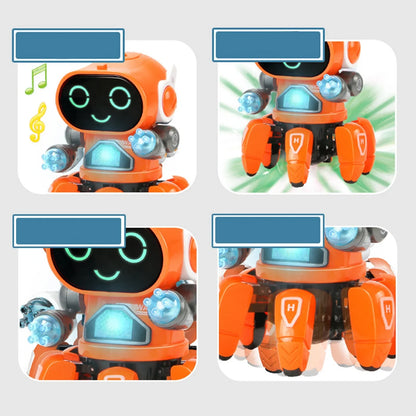 Robot électrique pour enfants, Six griffes, en plastique, Intelligent, danse, chant, lumière, Robot électrique pour garçons