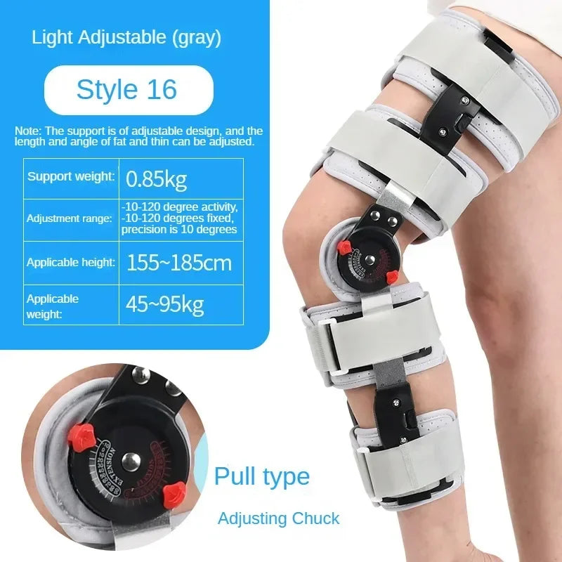Orthèse de pied réglable pour le rinçage du genou, orthèse des membres inférieurs, protecteur de fracture, soutien des articulations des jambes, soins génitaux ligamentaires