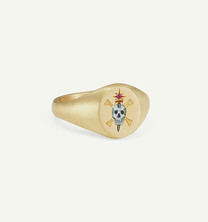 Fashionable and popular stainless steel painted ring, for Valentine's Day, Lion, Mermaid, Love, gold plated, women's jewelry, тильц®