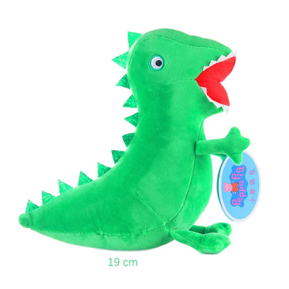 19CM Peppa Pig George Dad Mom Quality Best-selling Children's Cartoon Stuffed Doll Gift Toy Pigs Home Children's Room Decoration