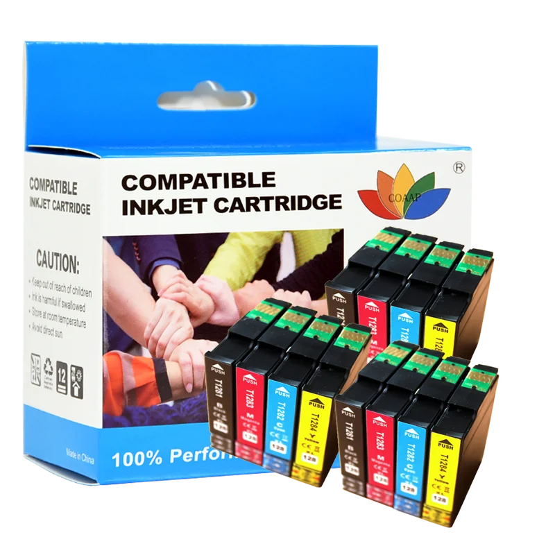12 INK CARTRIDGES FOR STYLUS S22 SX125 SX130 SX235W SX420W SX425W SX435W SX445W BX305F BX305FW BX305plus Printers