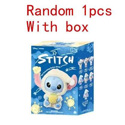 Stitchou Manger Quelque Chose Avant De Dormir Série Boîte Mystère Peluche Vinyle Jouets Mignons Poupée Réplique Sac Mystère Pendentif Décor Cadeau