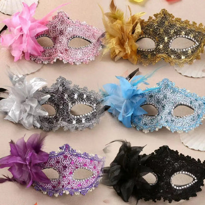 Masques de mascarade de mariage, maquillage d'halloween, dentelle, Costume noir vénitien, masque pour les yeux Vintage pour dame, robe de soirée fantaisie Cosplay