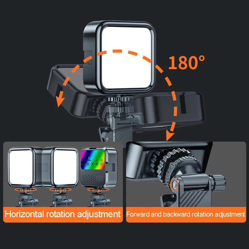Anneau lumineux Led avec trépied, Rechargeable, pour Selfie, lampe pour prise de vue Photo, accessoires pour téléphone portable